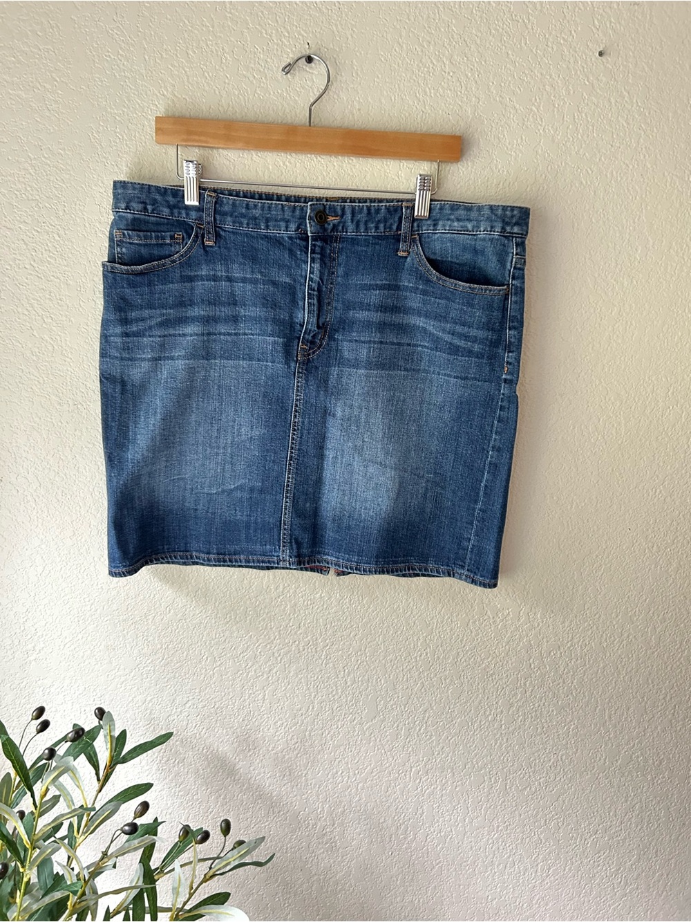 Tommy Hilfiger Blue Denim‎ Mini Skirt